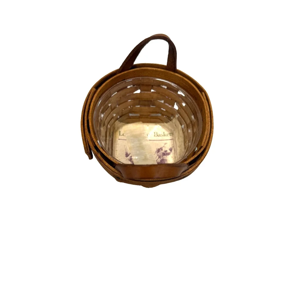 1995 Longaberger Thyme Booking Basket w/Protector 4.5